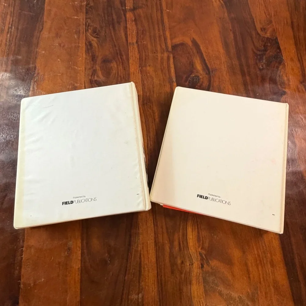 Vintage 1985 McCalls Cooking School Recipe Binder Set 2 Volume Collection 10in